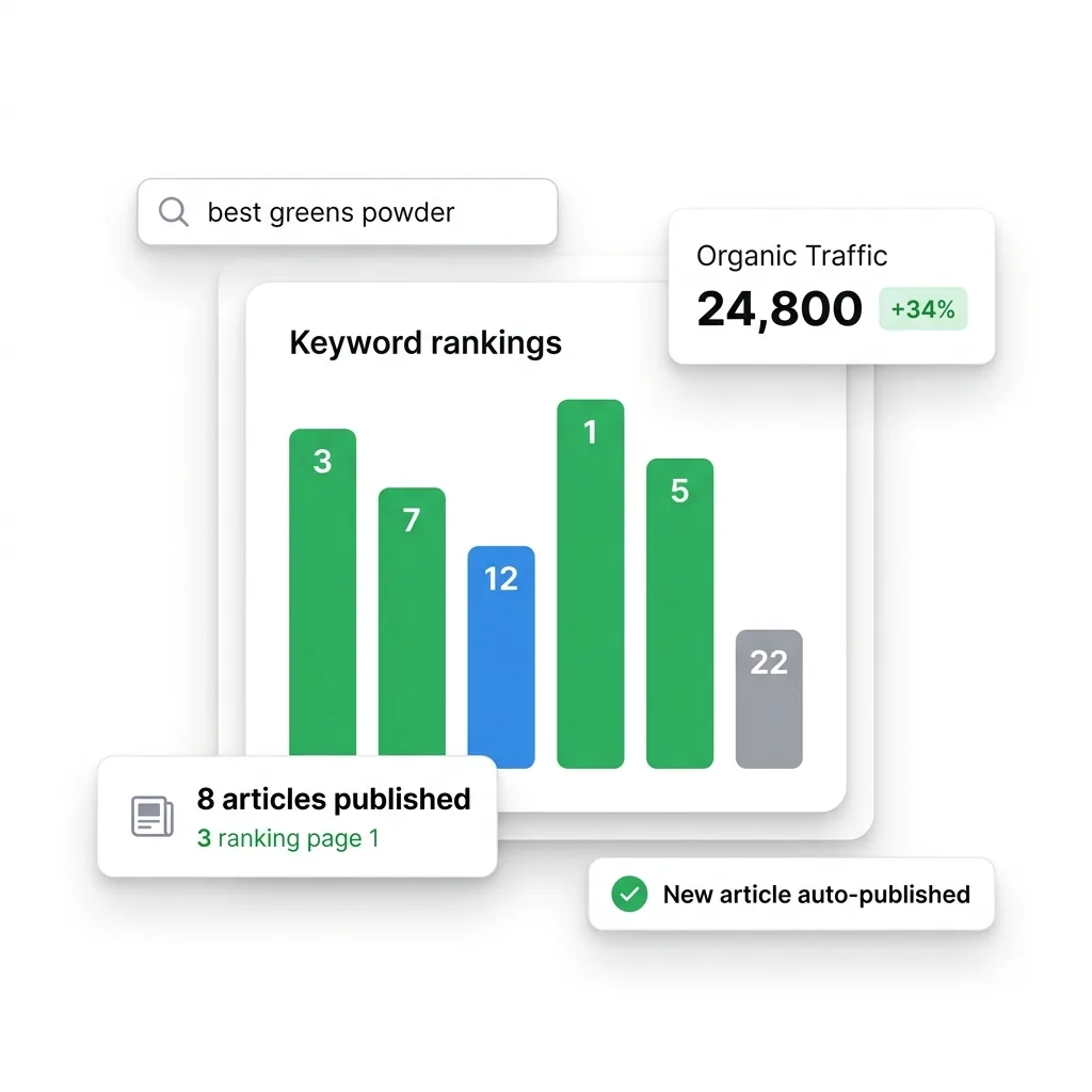 Organic traffic that compounds while you sleep.