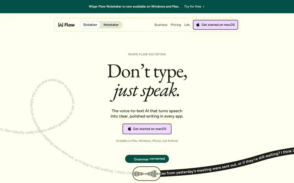 Homepage landing page, desktop