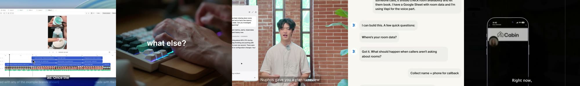 More frames from startup launch videos